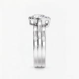 Pear Diamond Silhouette Bezel Solitaire Ring, thumbnail 7