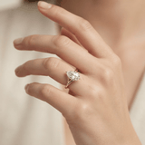 Pear Diamond Contour Twist Solitaire Ring, thumbnail 11