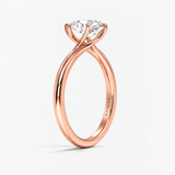 Pear Diamond Contour Twist Solitaire Ring, thumbnail 8