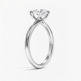 Pear Diamond Contour Twist Solitaire Ring, thumbnail 5