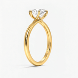 Pear Diamond Contour Twist Solitaire Ring, thumbnail 3