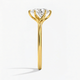 Pear Diamond Contour Twist Solitaire Ring, thumbnail 7
