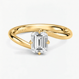 Emerald Eternal Curve Solitaire Engagement Ring, thumbnail 1