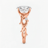 Oval Diamond Moonvine Engagement Ring, thumbnail 9