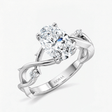 Oval Diamond Moonvine Engagement Ring, thumbnail 5