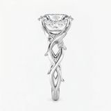 Oval Diamond Moonvine Engagement Ring, thumbnail 6