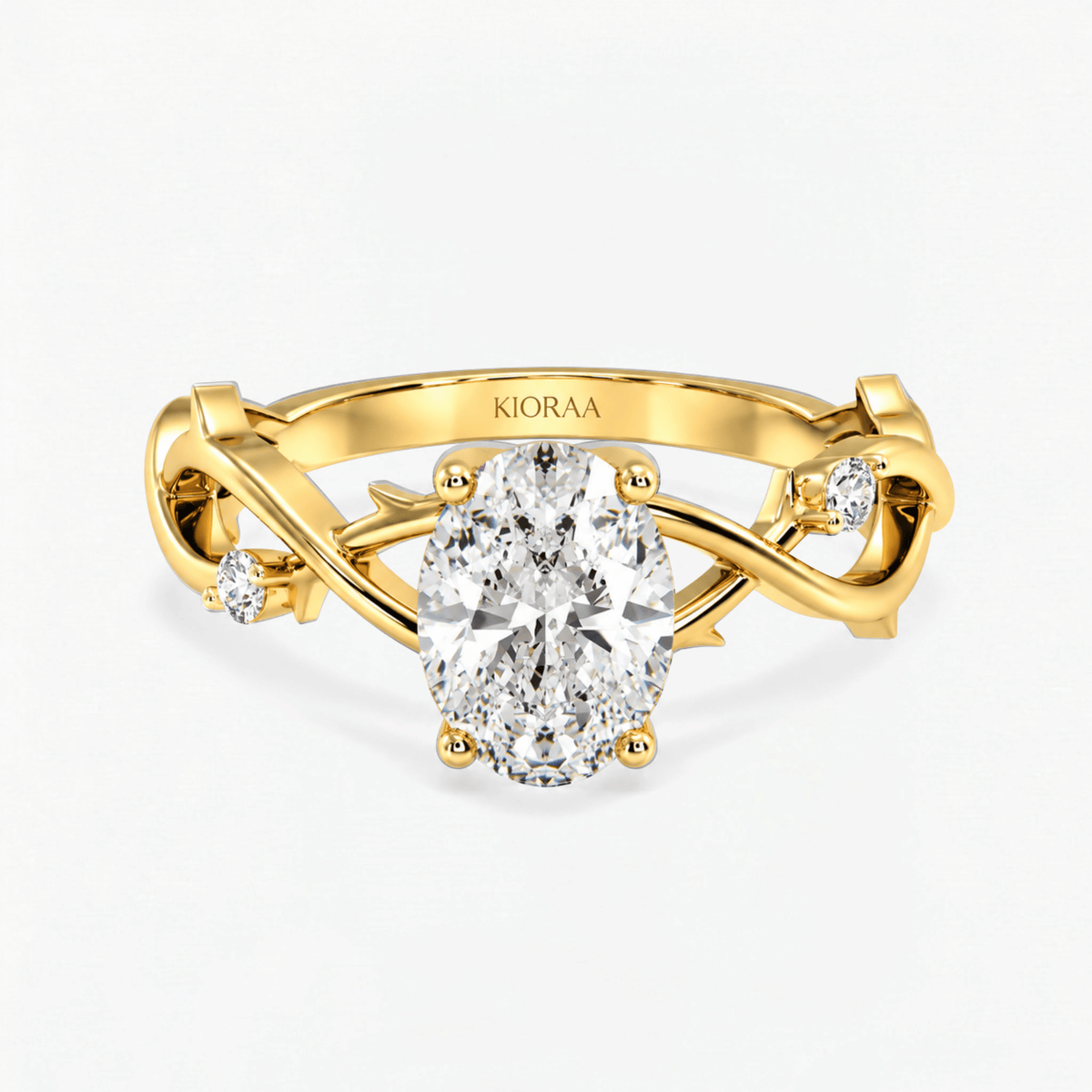 Oval Diamond Moonvine Engagement Ring