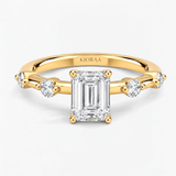 Starlight Emerald Diamond Engagement Ring, thumbnail 1