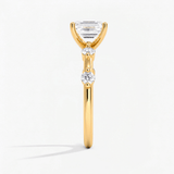 Starlight Emerald Diamond Engagement Ring, thumbnail 3