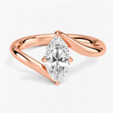 Marquise Eternal Curve Solitaire Engagement Ring, thumbnail 5