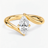 Marquise Eternal Curve Solitaire Engagement Ring, thumbnail 1