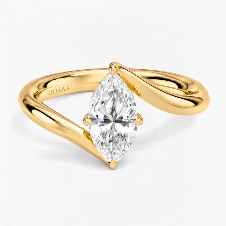 Marquise Eternal Curve Solitaire Engagement Ring