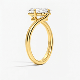Marquise Eternal Curve Solitaire Engagement Ring, thumbnail 2