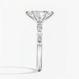 Marquise Diamond Petals Solitaire Ring, thumbnail 6