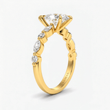 Marquise Diamond Petals Solitaire Ring, thumbnail 2