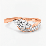 Floating Marquise Engagement Ring, thumbnail 4