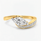 Floating Marquise Engagement Ring, thumbnail 1
