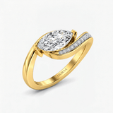 Floating Marquise Engagement Ring, thumbnail 2