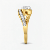 Floating Marquise Engagement Ring, thumbnail 3