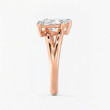 Marquise Open Wrap Solitaire Engagement Ring, thumbnail 9