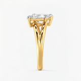 Marquise Open Wrap Solitaire Engagement Ring, thumbnail 3