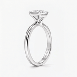 Princess Semi Bezel Solitaire Engagement Ring, thumbnail 6