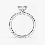 Princess Semi Bezel Solitaire Engagement Ring, thumbnail 7
