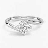 Princess Eternal Curve Solitaire Engagement Ring, thumbnail 7