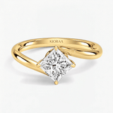 Princess Eternal Curve Solitaire Engagement Ring, thumbnail 1