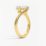 Princess Eternal Curve Solitaire Engagement Ring, thumbnail 2