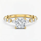 Princess Diamond Petals Solitaire Ring, thumbnail 1