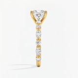 Princess Diamond Petals Solitaire Ring, thumbnail 3