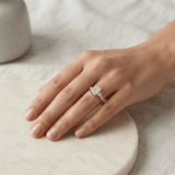 Radiant Accent Double Prong Solitaire Ring, thumbnail 11