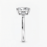 Radiant Accent Double Prong Solitaire Ring, thumbnail 7
