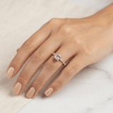 Cushion Diamond Petals Solitaire Ring, thumbnail 11
