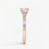 Cushion Diamond Petals Solitaire Ring, thumbnail 9