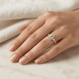 Round Diamond Heritage Halo Ring, thumbnail 11