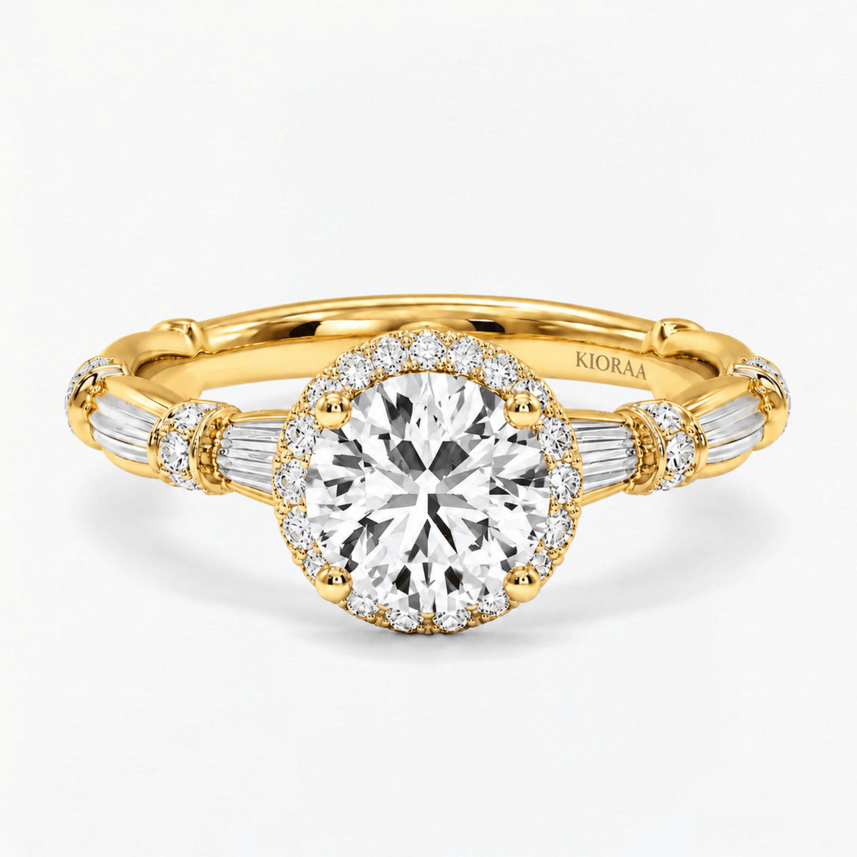 Round Diamond Heritage Halo Ring