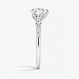 Heartleaf Hidden Halo Engagement Ring, thumbnail 7