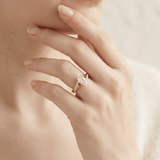 Twisted Oval Hidden Halo Engagement Ring, thumbnail 11