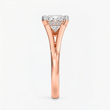 Princess Diamond Hidden Halo Solitaire Ring, thumbnail 9