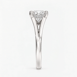 Princess Diamond Hidden Halo Solitaire Ring, thumbnail 7