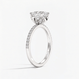 Princess Petal Prism Hidden Halo Engagement Ring, thumbnail 6