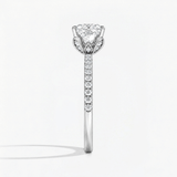 Princess Petal Prism Hidden Halo Engagement Ring, thumbnail 7