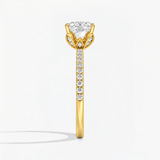 Princess Petal Prism Hidden Halo Engagement Ring, thumbnail 3