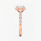 Princess Diamond Bubble Halo Ring, thumbnail 9