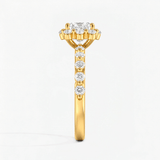 Princess Diamond Bubble Halo Ring, thumbnail 3