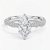 Marquise Seraphine Weave Engagement Ring, thumbnail 4