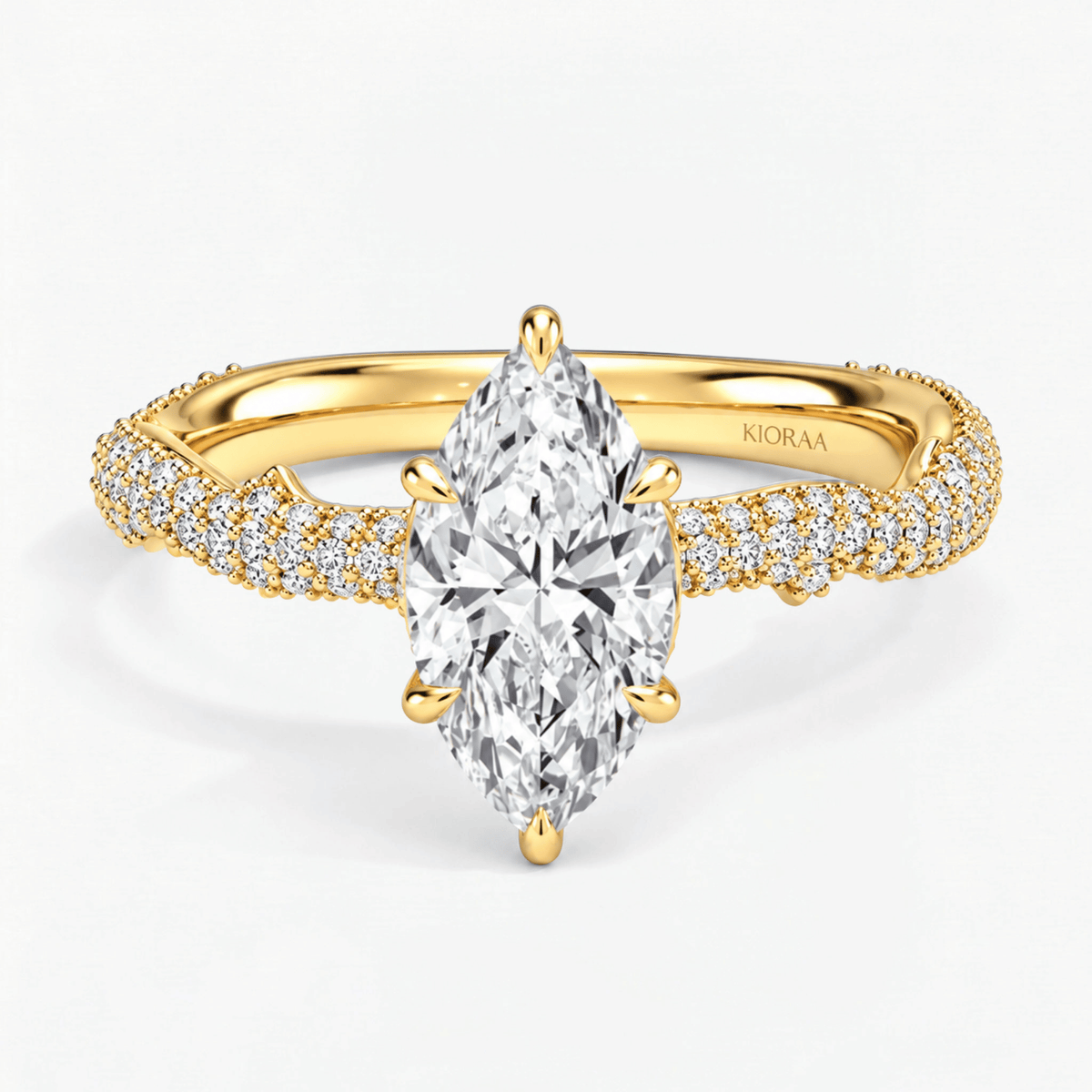 Marquise Seraphine Weave Engagement Ring
