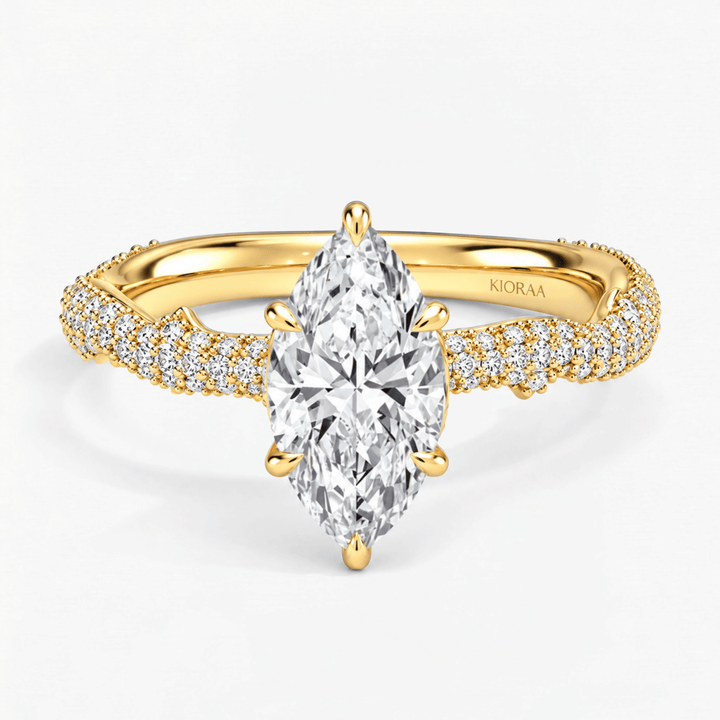 Marquise Seraphine Weave Engagement Ring